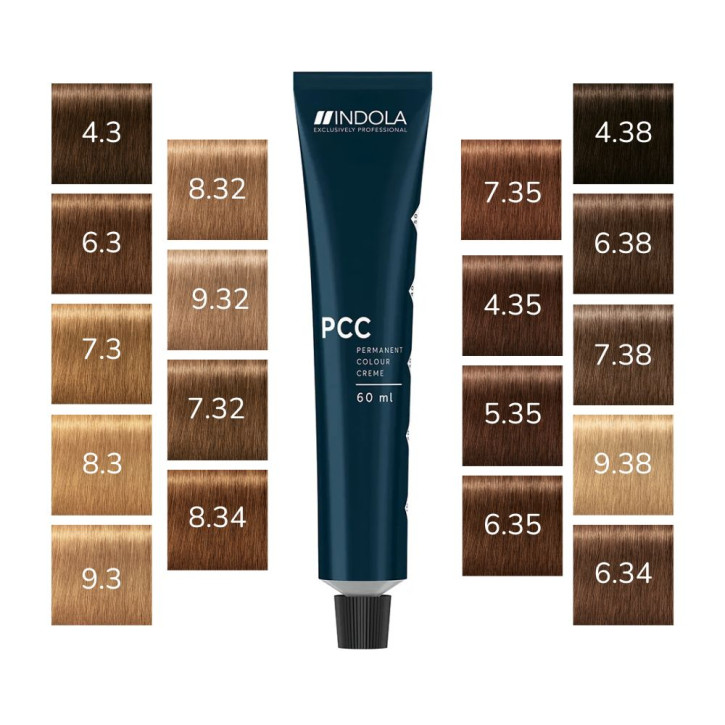 Indola PCC Permanent Color Cream 6.3 Dunkelblond Gold 60ml